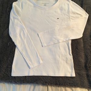 Tommy Hilfiger White Long Sleeve T-Shirt